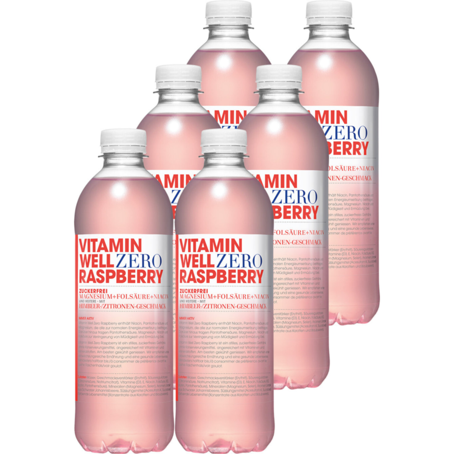 Vitamin Well Raspberry Zero 6x 50cl -6x 50cl