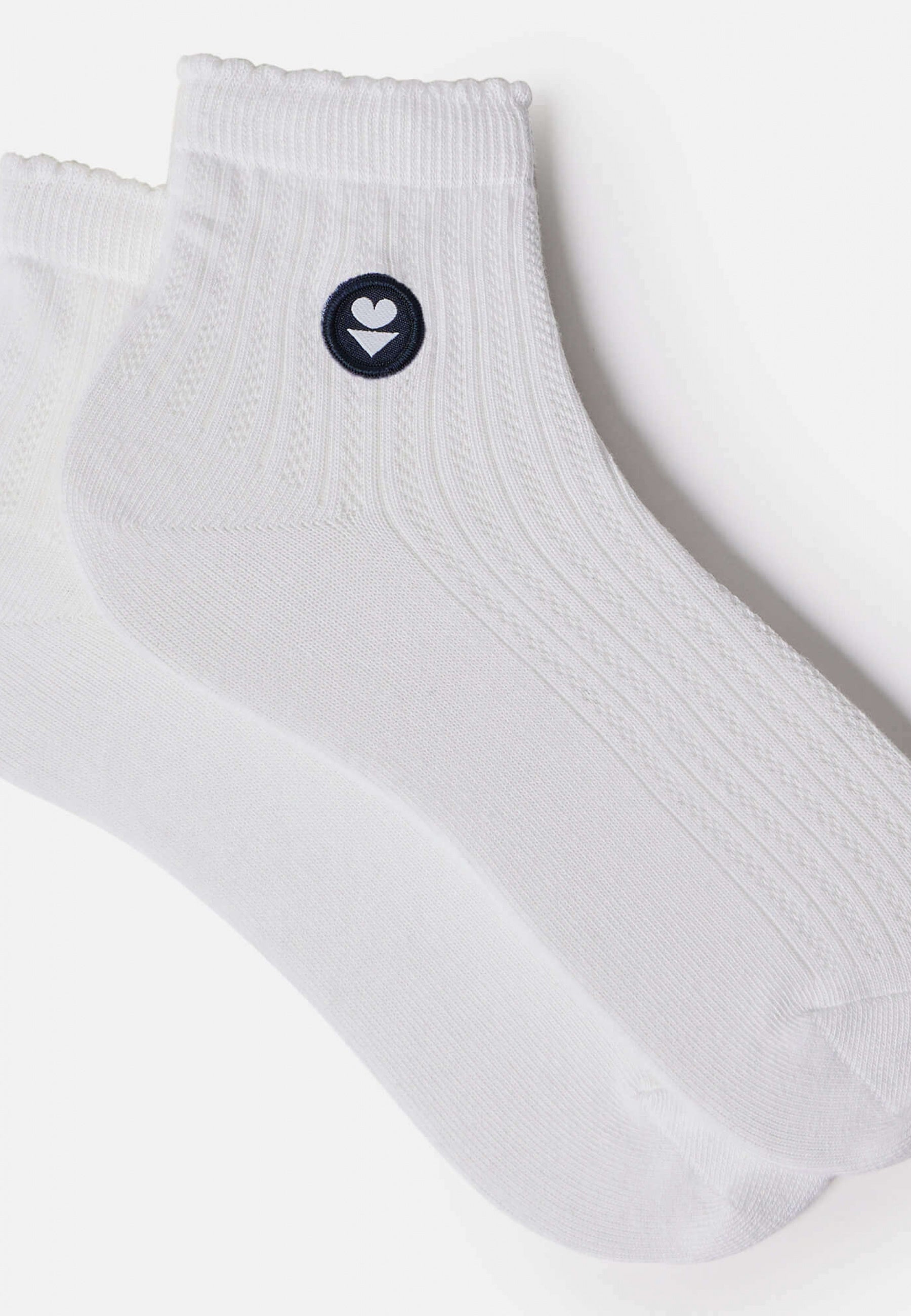 Duo de chaussettes courtes à croquet en coton-Pack Chaussettes Lucie Duo