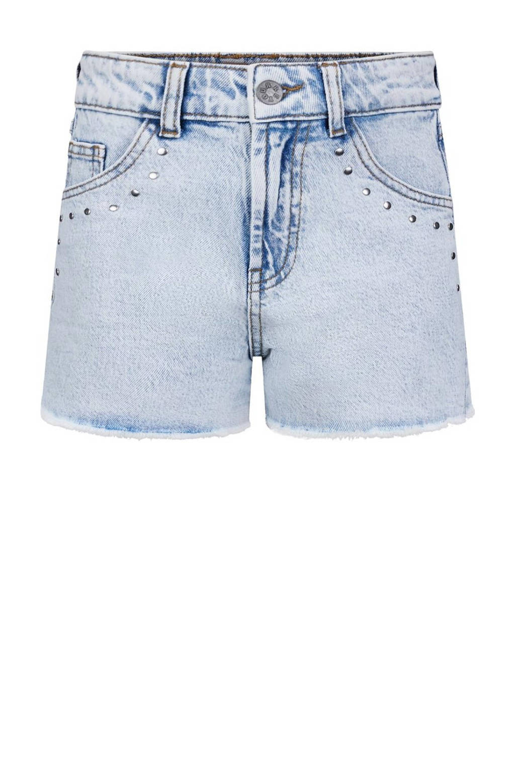 Retour Jeans denim short Amelie bleached blue denim