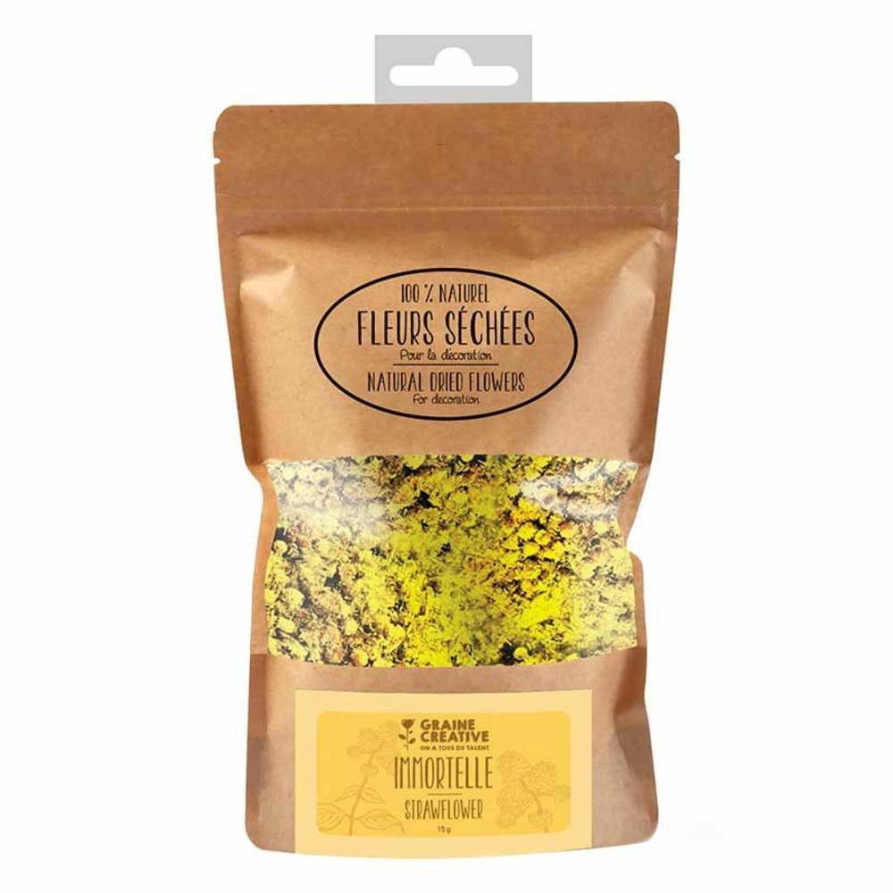 Fleurs séchées décoratives immortelle 15 g