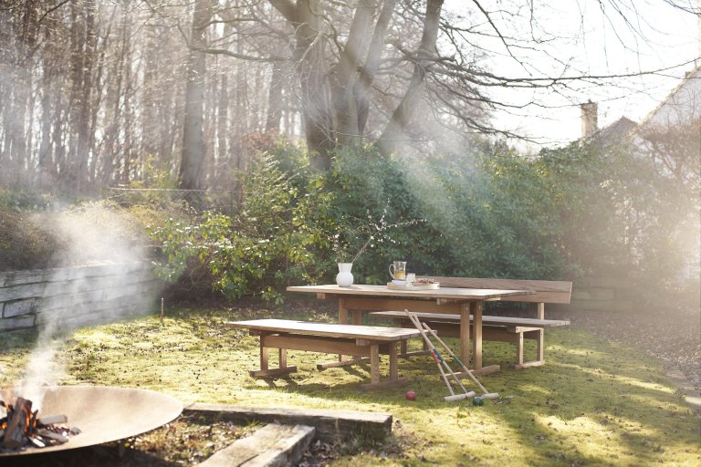 FDB Møbler M17 Ermelunden tuintafel 190x89.5