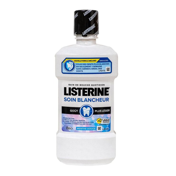 Bain de bouche soin blancheur goût léger 500ml