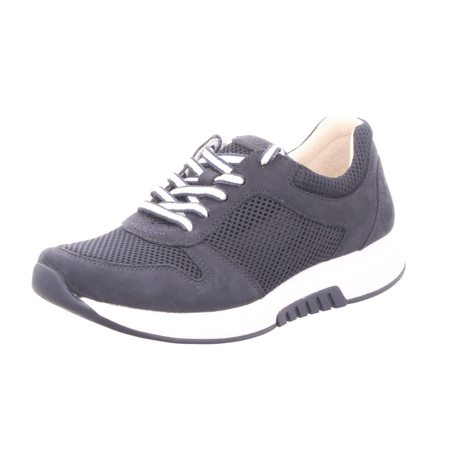 rollingsoft Damen-Schnürhalbschuh Blau-Weiß