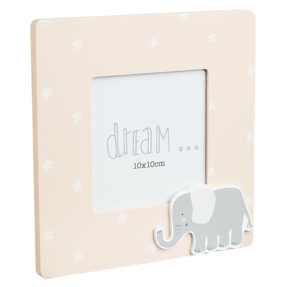 Cadre photo enfant décor animal en bois