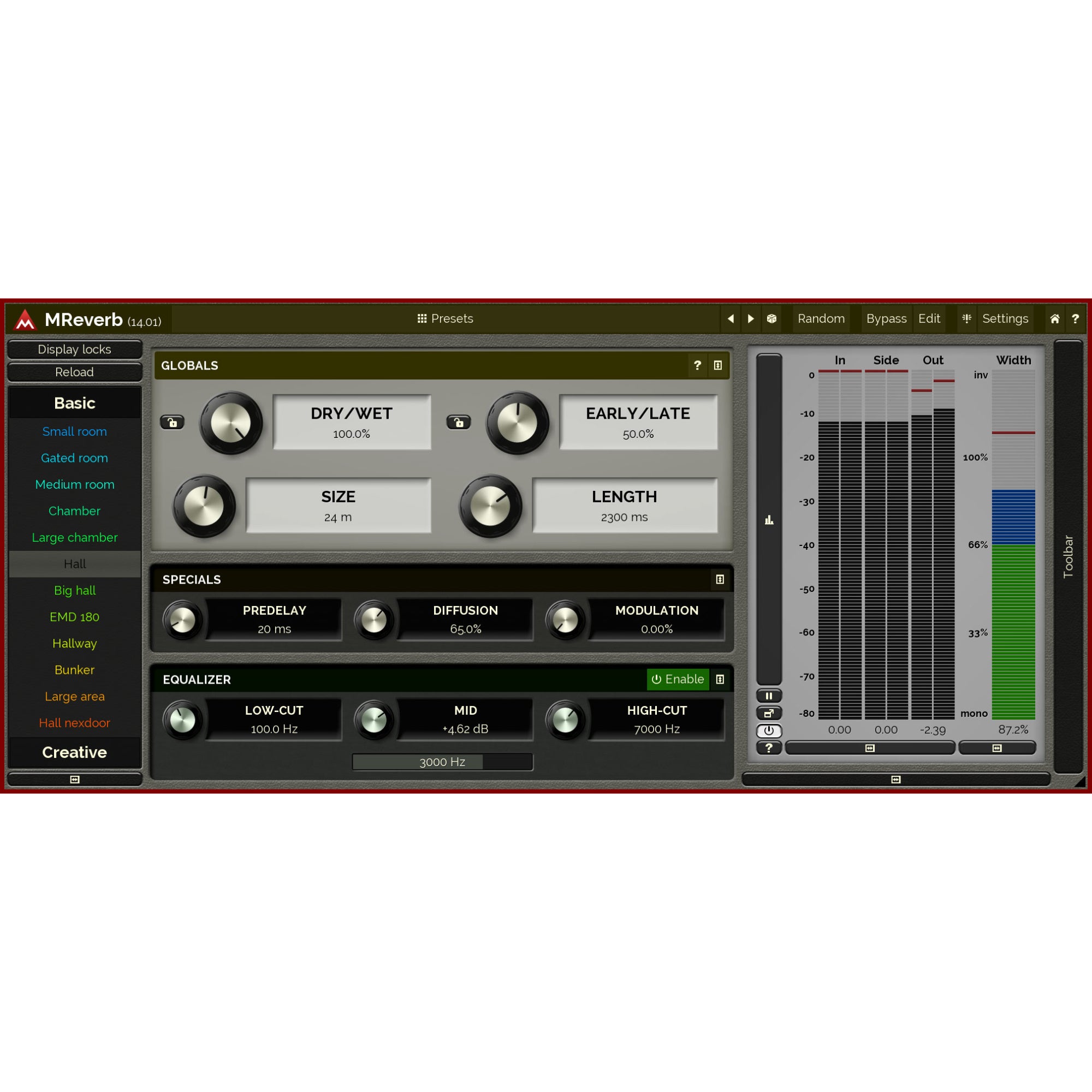 MeldaProduction MReverb (download)