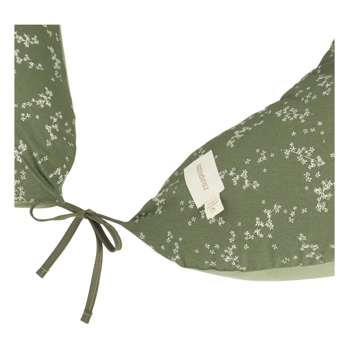 Nobodinoz Coussin d'allaitement Luna en coton bio | Vert