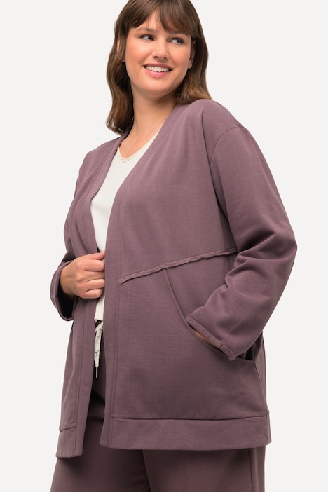 Loungewear-Sweatjacke, kuschelweich, Oversized