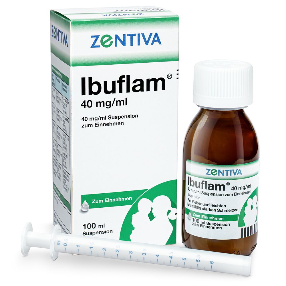 Ibuflam®40 mg/ml bei Fieber und leichten bis mäßig starken Schmerzen