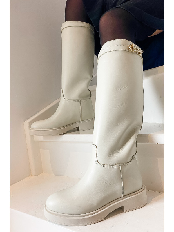 Semerdjian - Bottes 700 Vitello Bianco