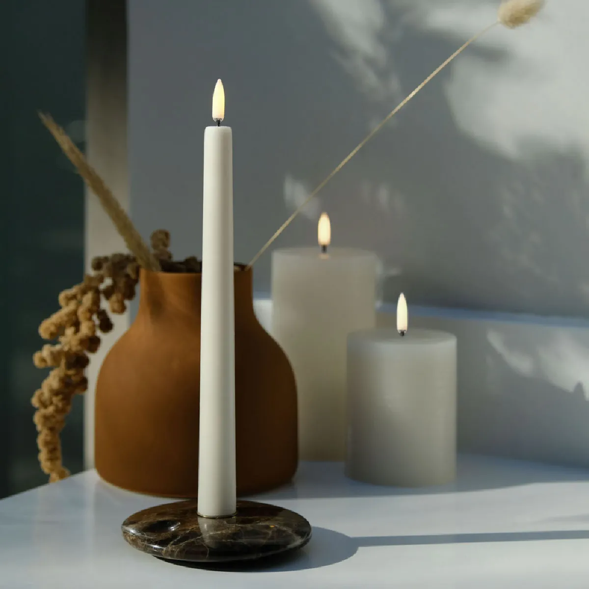 Lot de Chandelles LED 2.3x20cm