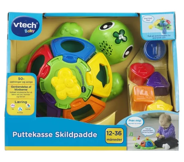 Vtech Baby Puttekasse Skildpadde DK
