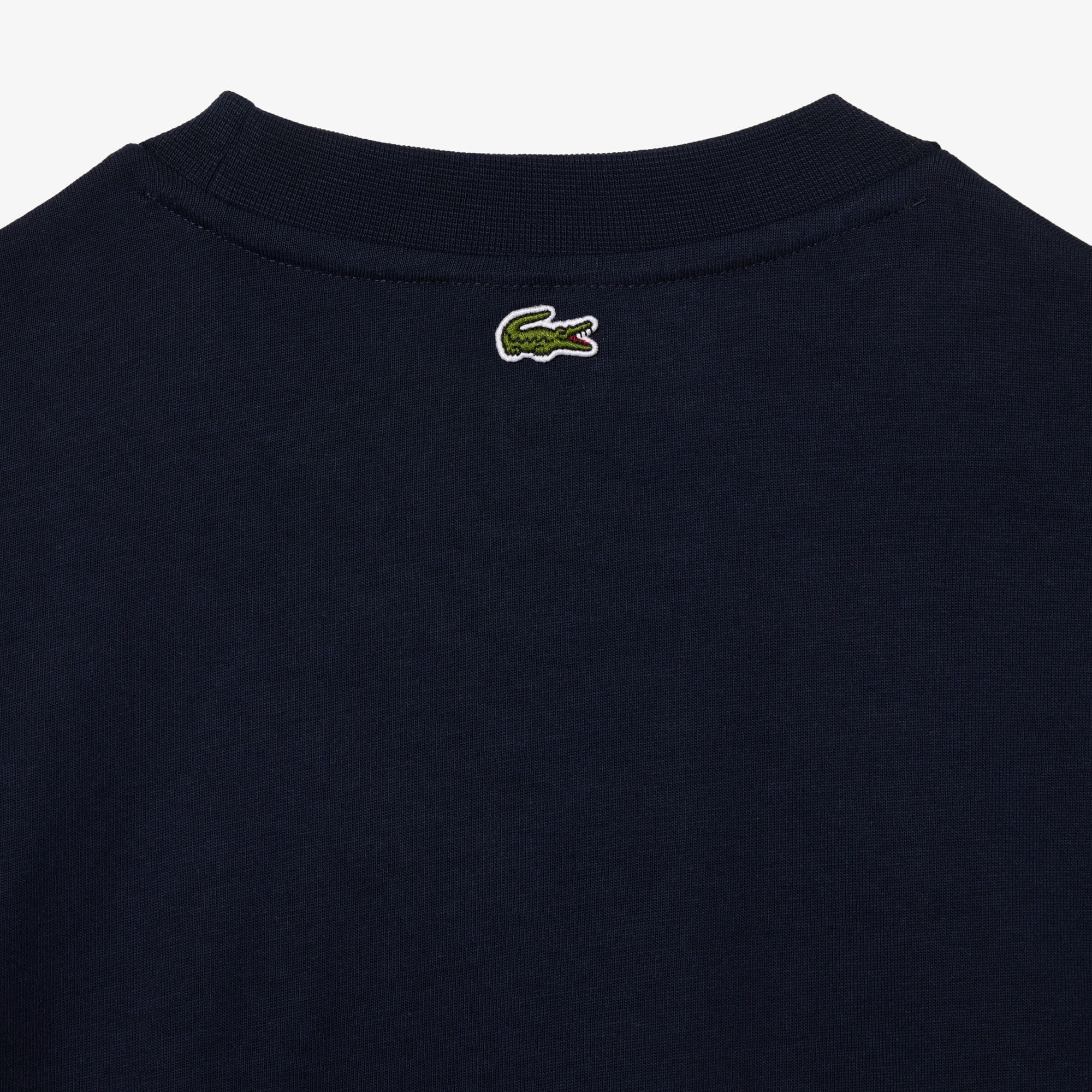 T-shirt oversize en coton broderie Tennis T-Shirts - Bleu - Lacoste - Femme