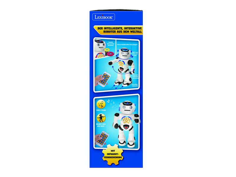 Lexibook Powerman Roboter -DE- Interaktiver Roboter zum Spielen und Lernen mit Fernbedienung