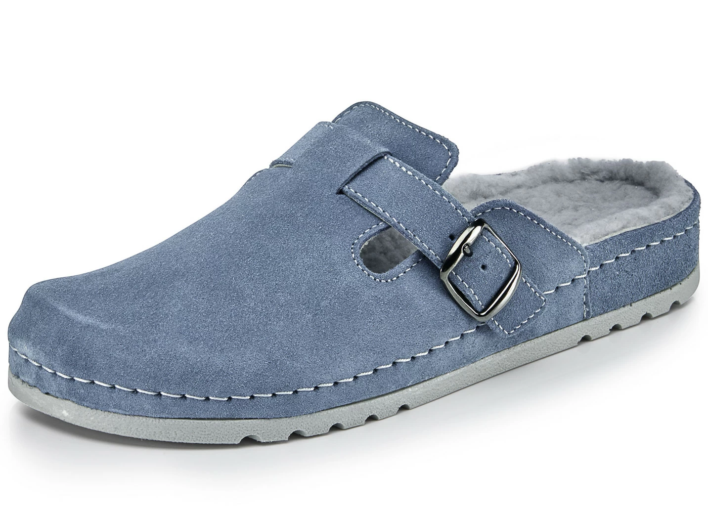 Mubb Pantoffel mit Lammfell-Fußbett