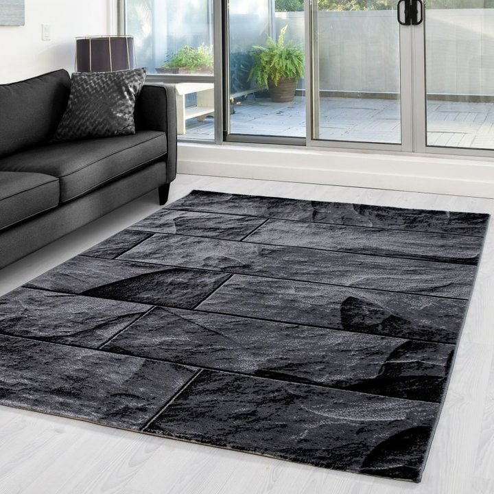 Modern vloerkleed - Jena Zwart 9250 | Voor ieder interieur