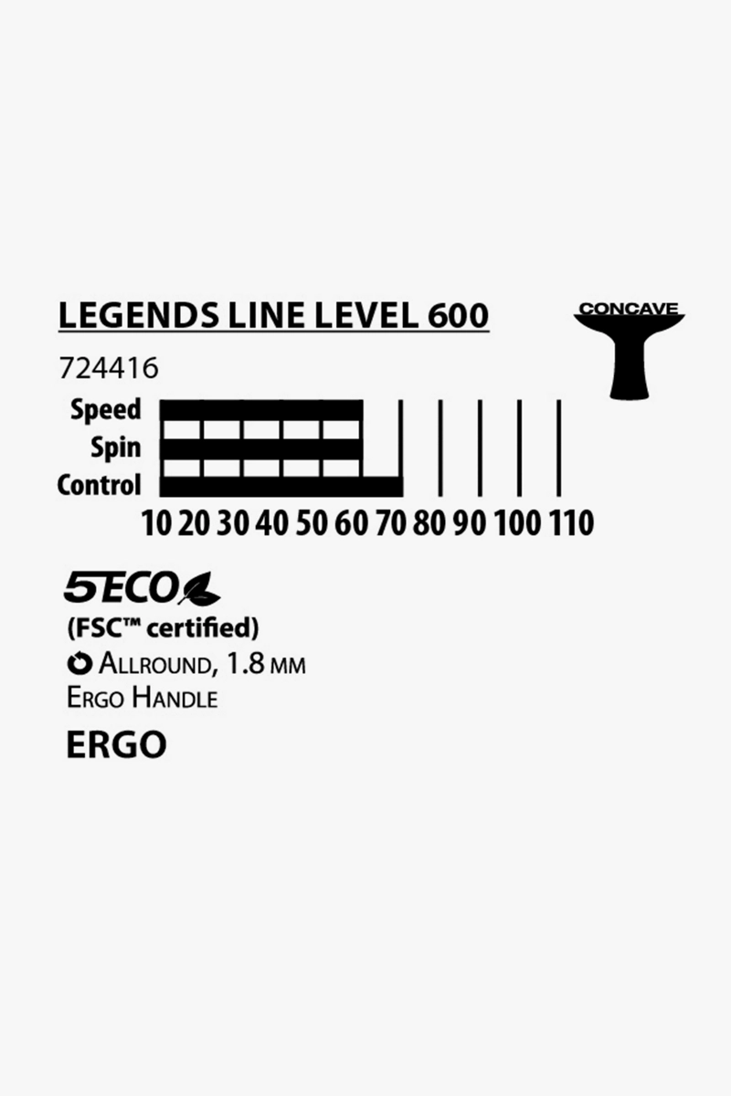 Schildkröt Legends 600 Tischtennisschläger