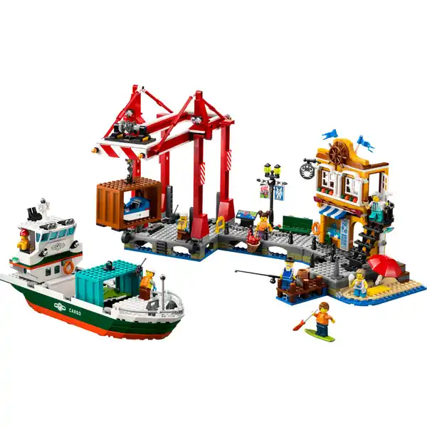 60422 Hafen mit Frachtschiff
