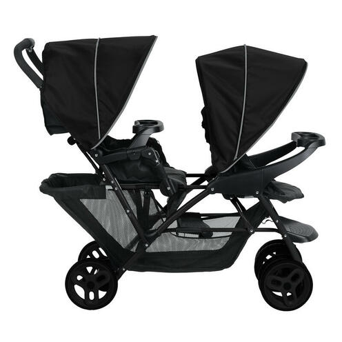 Poussette Double Stadium Duo Noir et Gris - GRACO