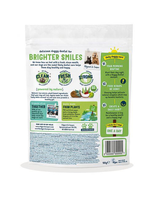 Edgard&Cooper Doggy Dental Appel - Hondensnacks