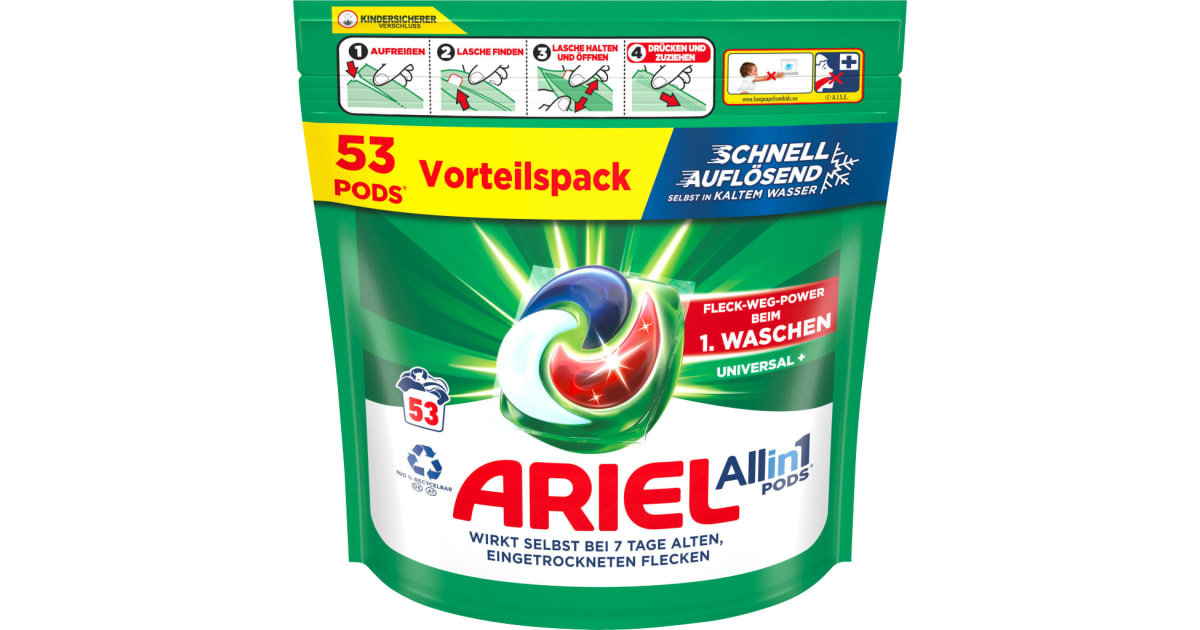 Ariel All in 1 Pods Universal 53 Waschgänge