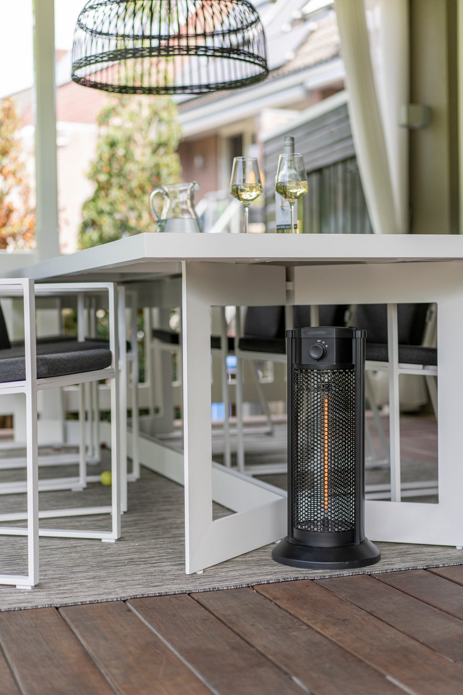 Eurom terrasheater Under Table grijs 25,7 x 51,3 x 55,6 cm