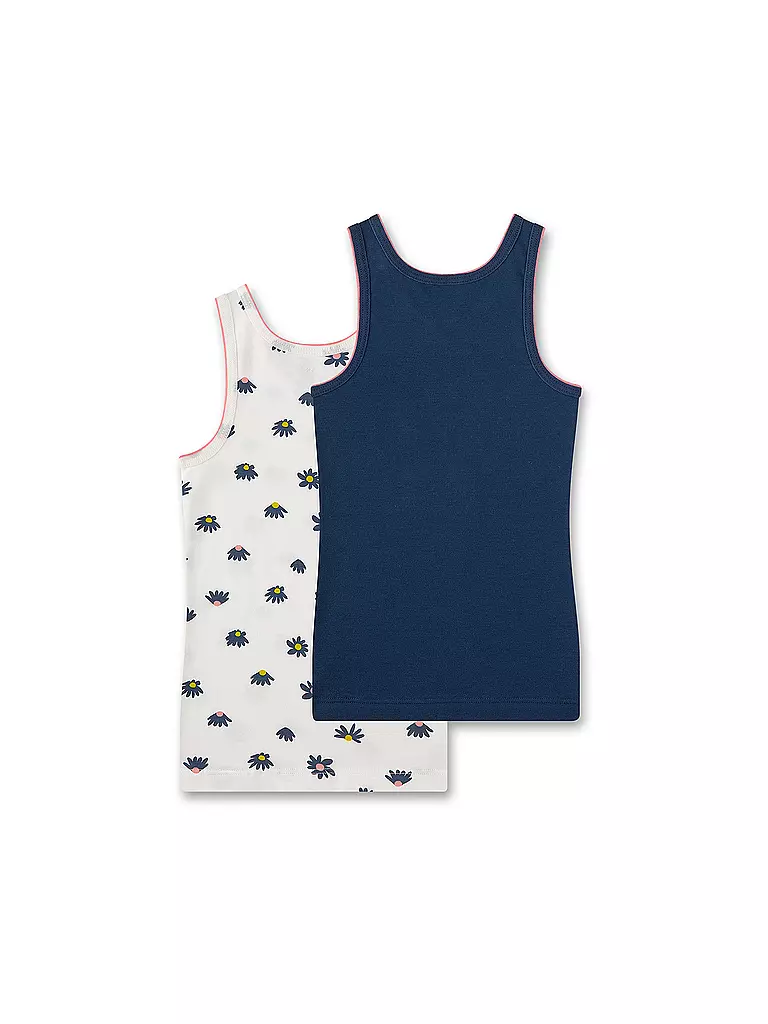 SANETTA Mädchen Top 2er Pkg. white pebb creme