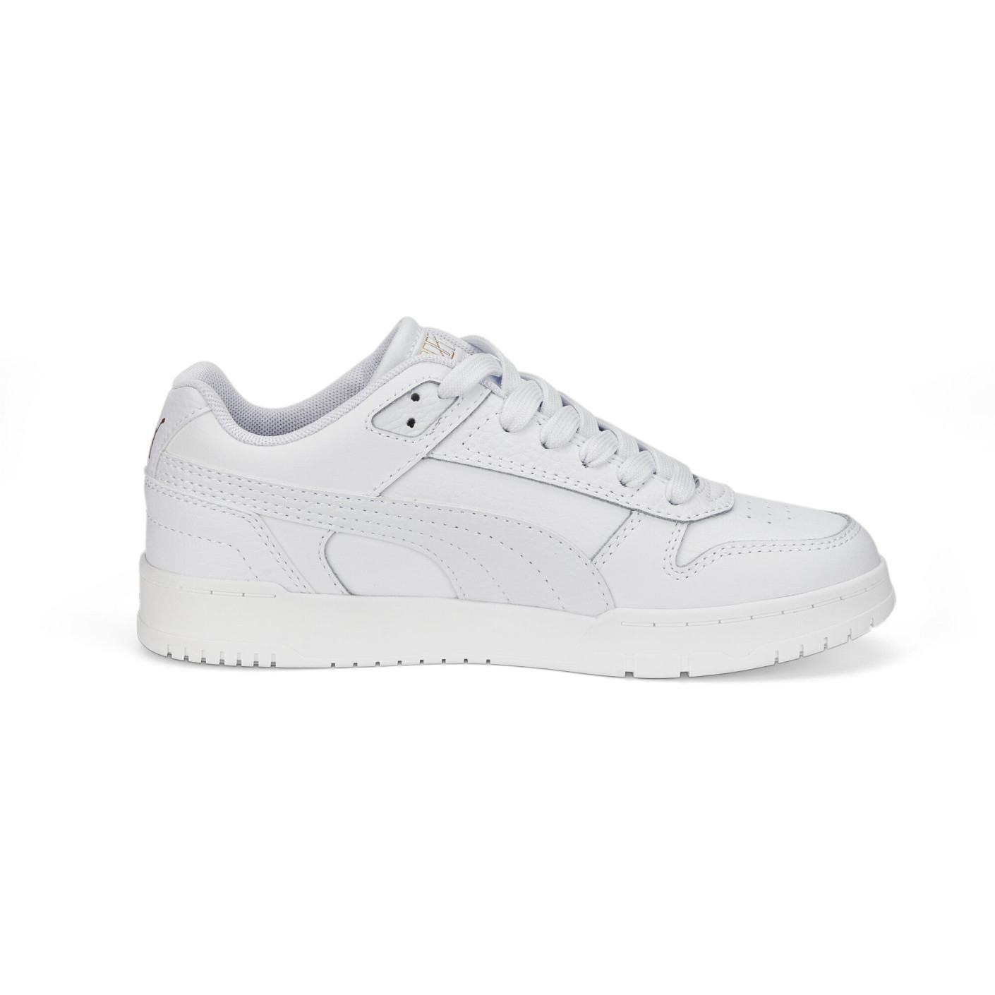 PUMA Rebound Game Low Sneakers Kids Wit Goud