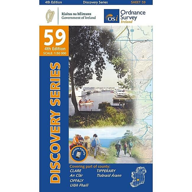 ORDNANCE SURVEY - 59 CLARE TIPPERARY IRLANDE 1 50 000