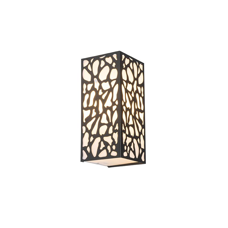 Moderne buiten wandlamp zwart IP44 - Nicole