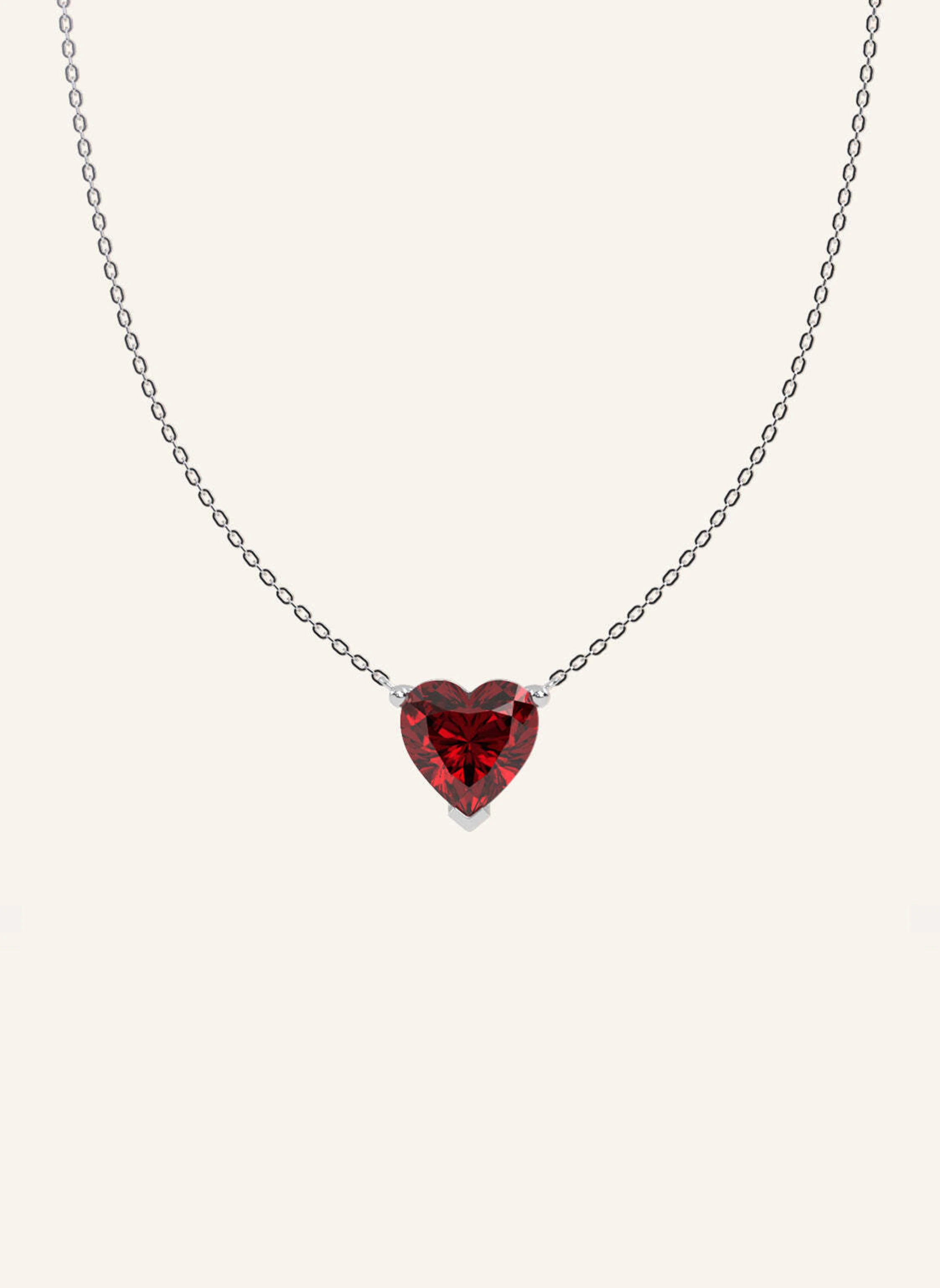 VEYNOU Halskette ADORE aus 14 Karat recyceltem Gold und 2.50ct. lab-grown Rubin