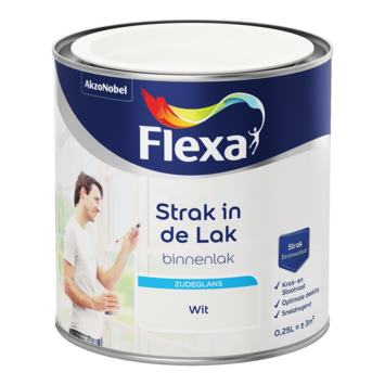 Flexa Strak in de lak voor binnen wit zijdeglans 250 ml