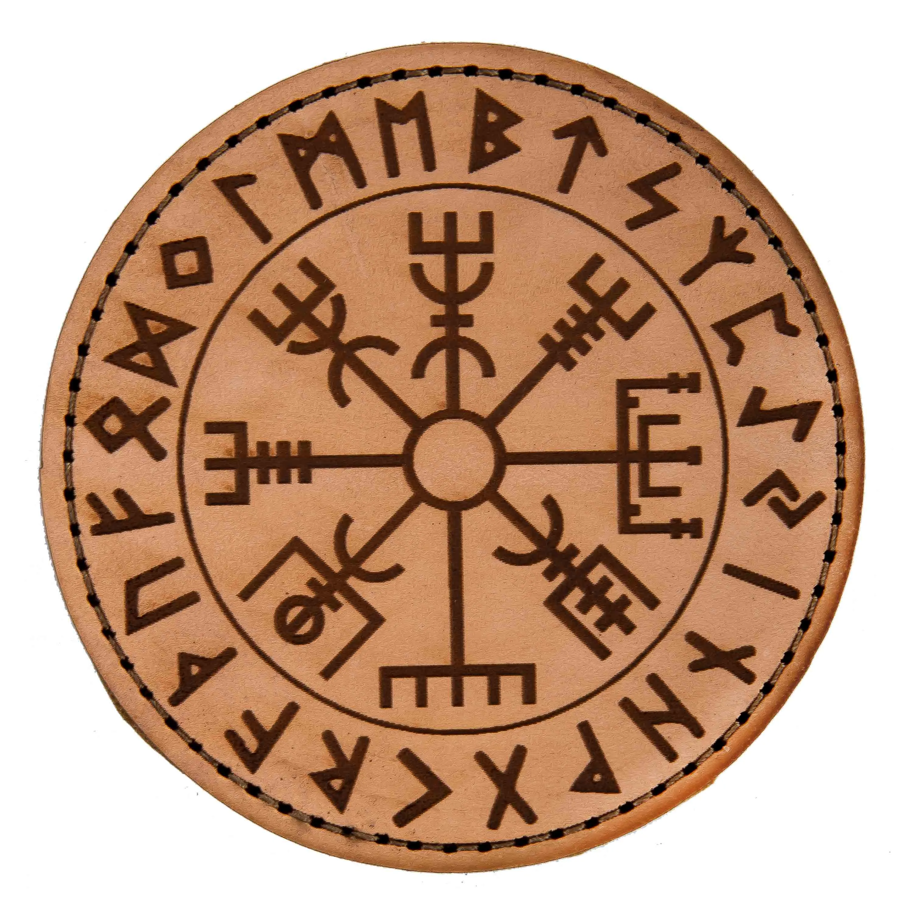 MD-Textil -  Lederpatch Vegvísir