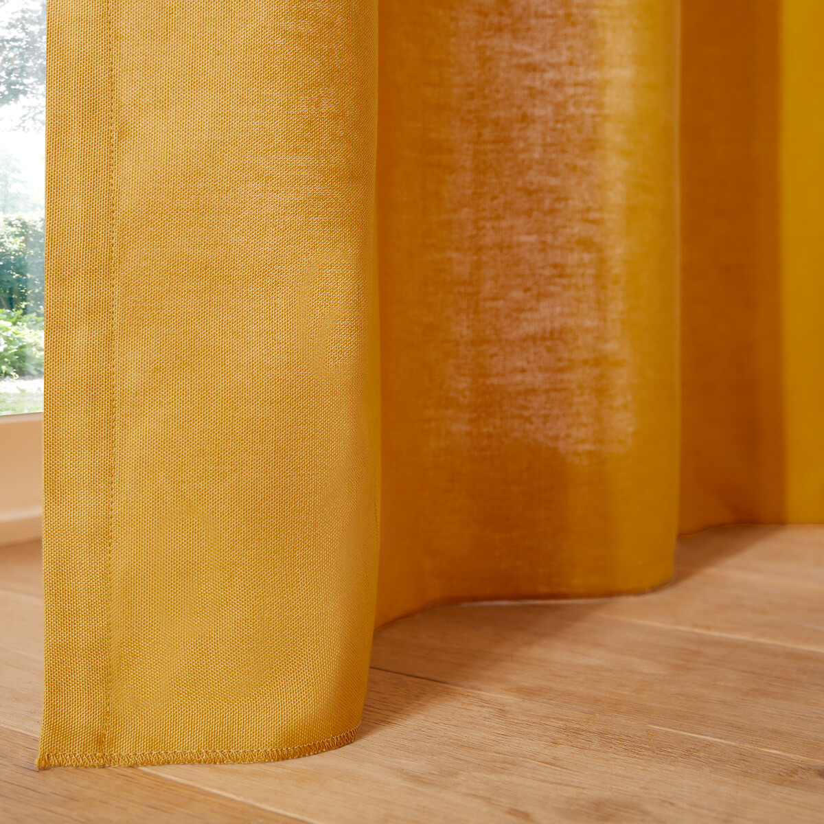 LA REDOUTE INTERIEURS<br>Cortina de algodão com ilhós Cenário