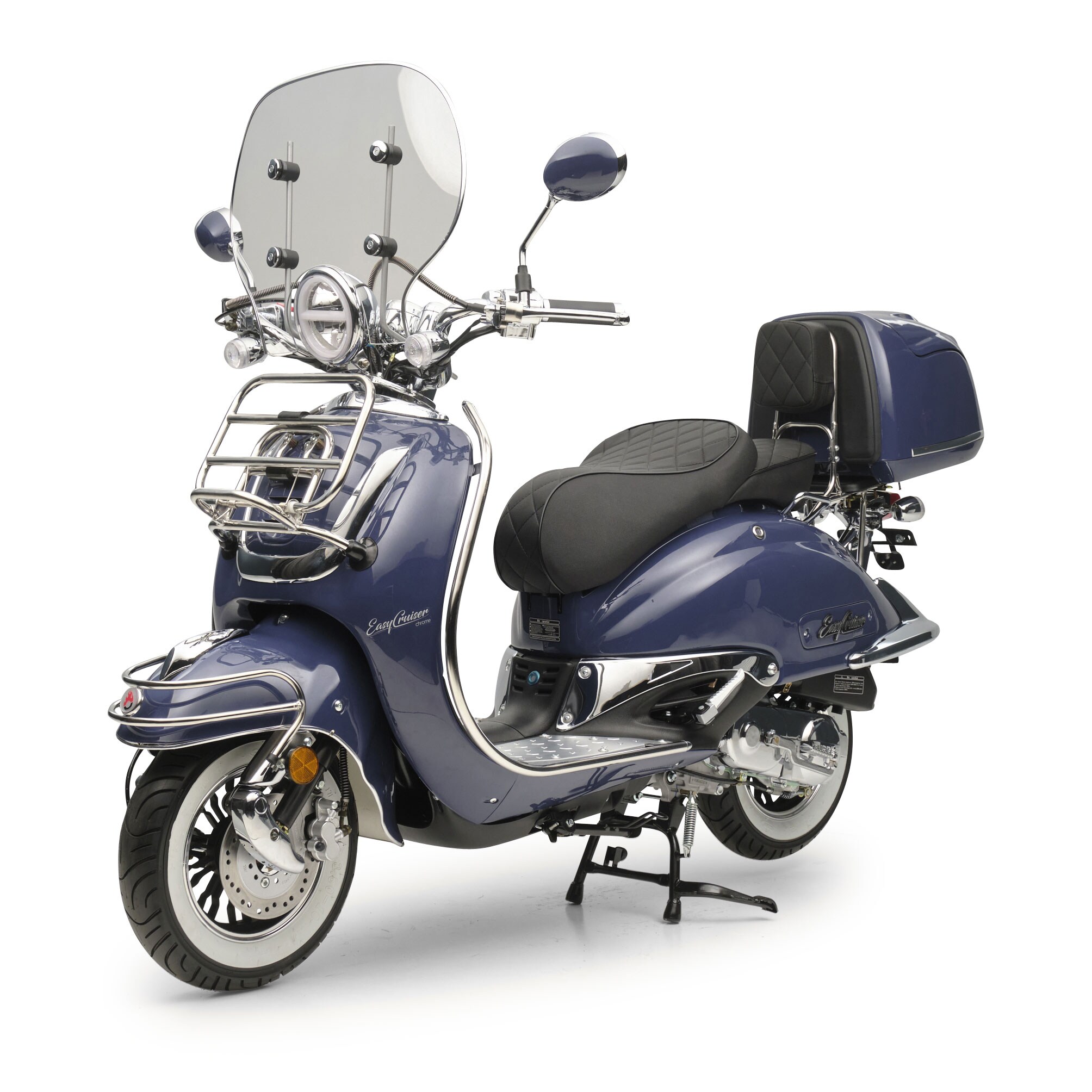Retroroller EasyCruiser Dunkelblau 125ccm E5 Motorroller