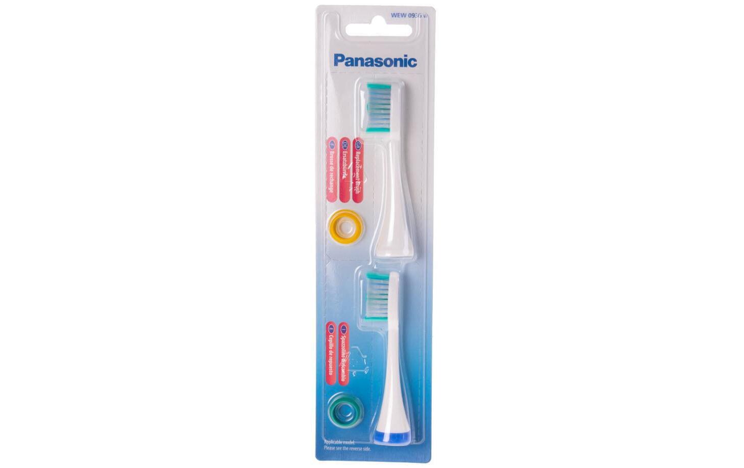 Zahnbürstenkopf WEW0936W830 2 StückErsatzbürsten für Panasonic Schallzahnbürste EW-DL83 und Panasonic Schallzahnbürste EW-DL75