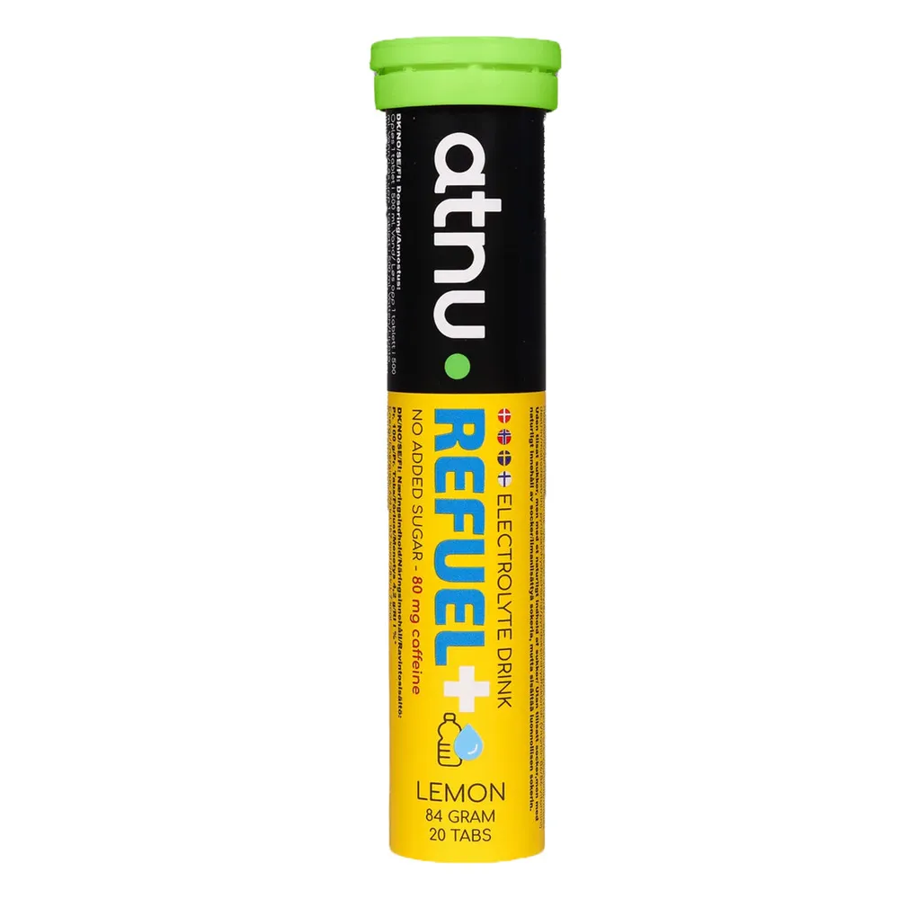 Atnu Refuel Elektrolyttabs Lemon  m. koffein - 20 stk.