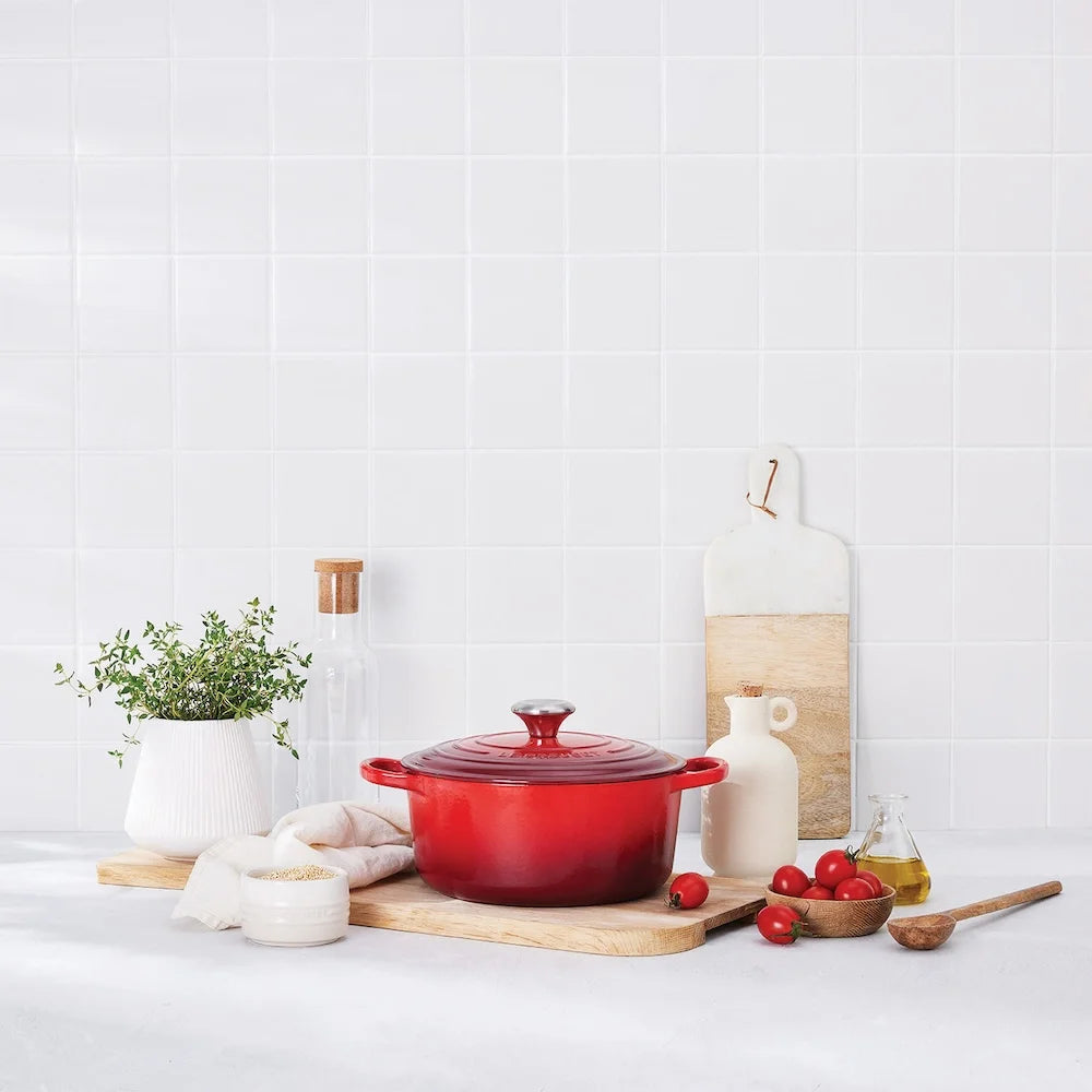 Le Creuset braadpan Signature Kersenrood
