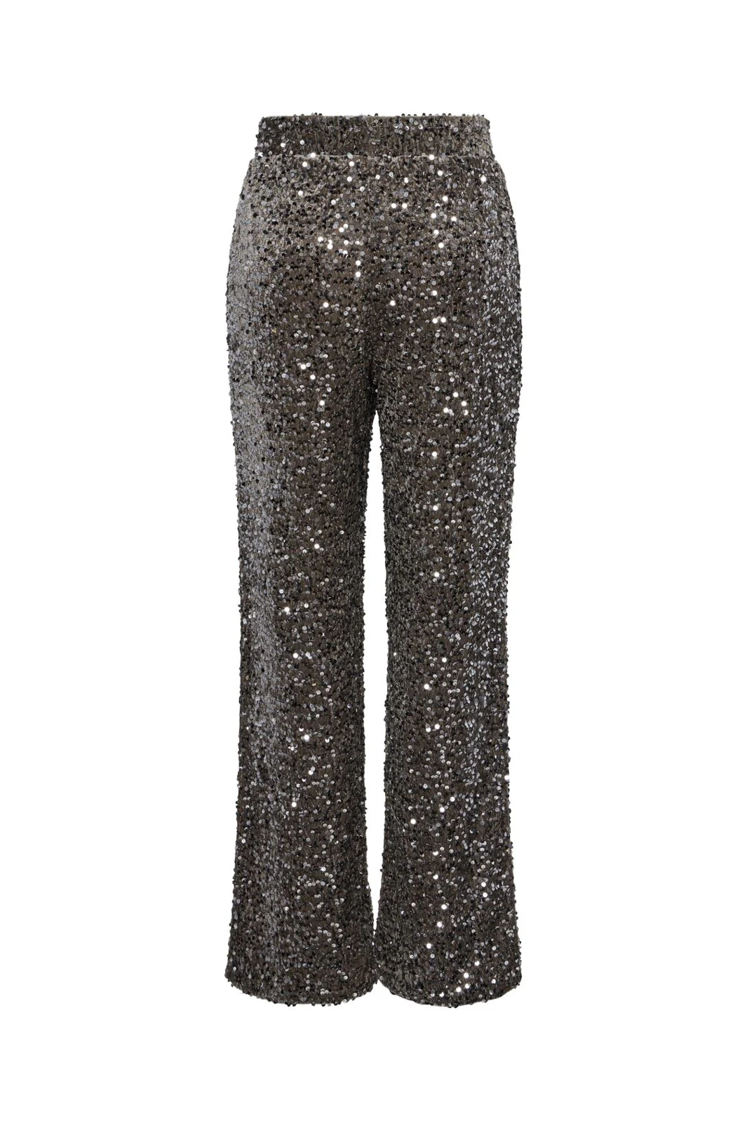Pieces Pckam Wide Pant 4641530 morel silver sequins