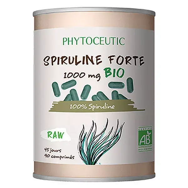 Spirulina Forte 1000mg Orgânica da Phytoceutic, 90 comprimidos