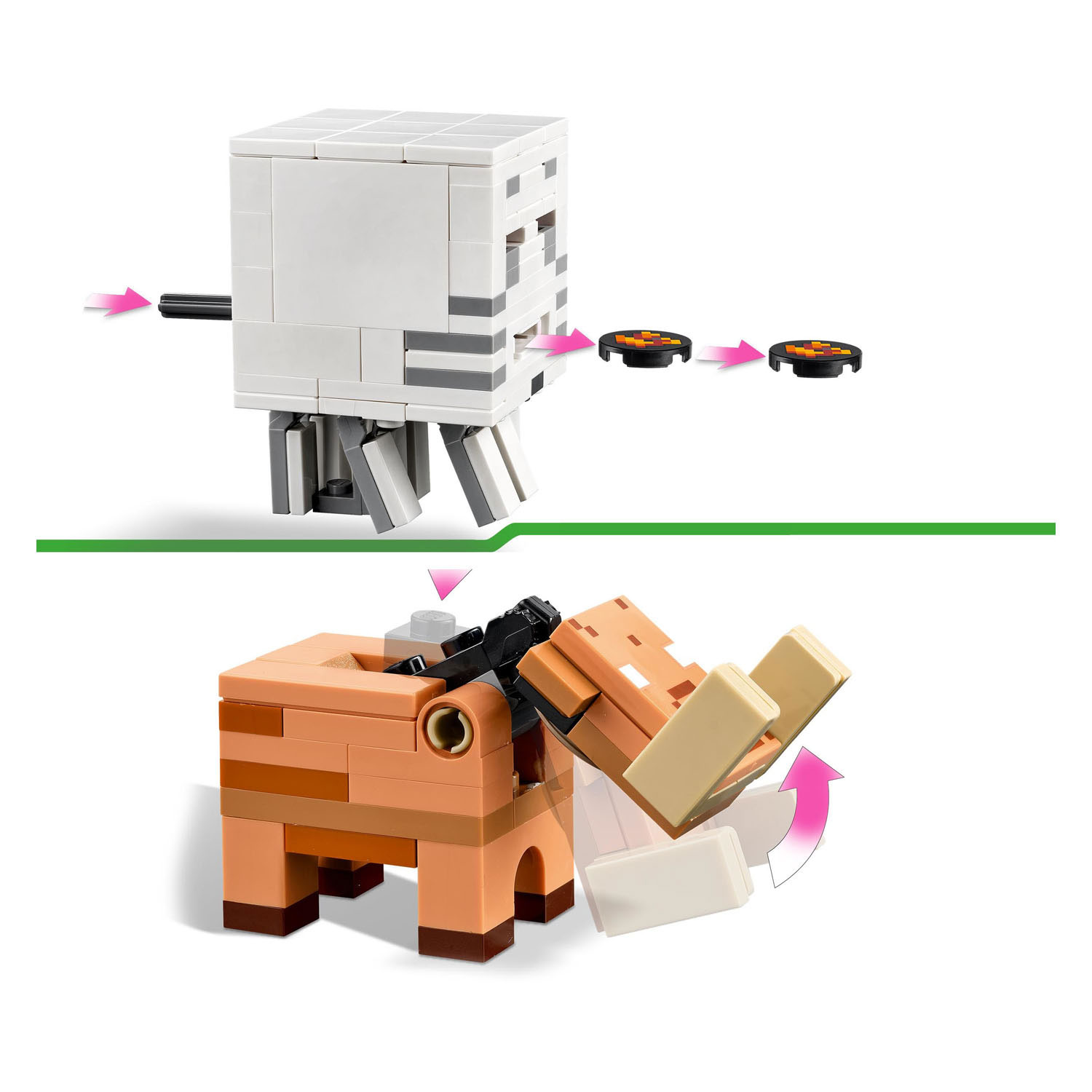 LEGO Minecraft 21255 Hinderlaag bij het Nether-Portaal