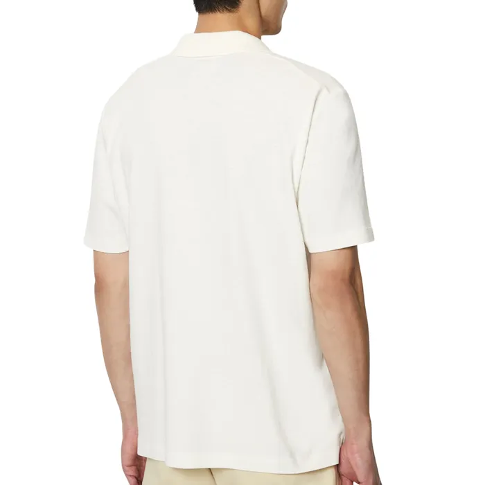 Marc O'Polo Regular Cotton Linen Mix Polo Heren