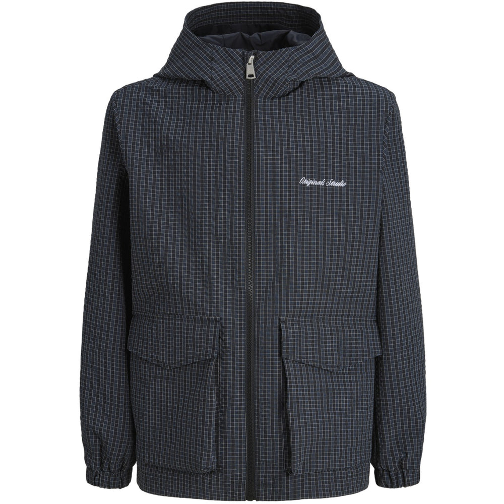 Køb Jack & Jones Junior Asphalt Checks Jorniagra Check Hætte Jakke Jnr