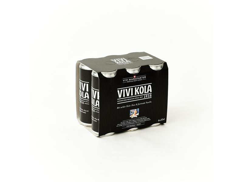Vivi Kola Soft-Drinks Vivi Kola klassisch 6 x 0.33 l Schweizer Premium-Erfrischungsgetränk mit prickelnder Kohlensäure und Koffein