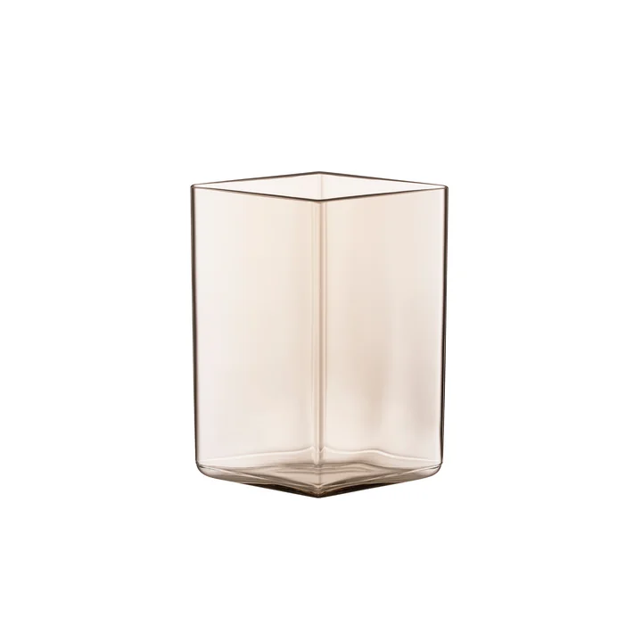 Iittala - Ruutu Glas-Vase, 115 x 140 mm, leinen