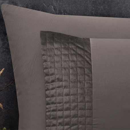 Dekbedovertrek Velvet Band - Taupe