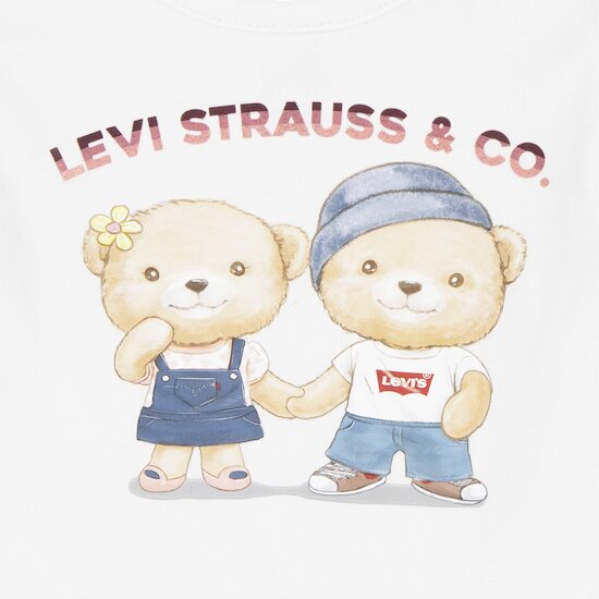 T-shirt manches courtes Levi Strauss & Co   Blanc        de               Levi's Kids