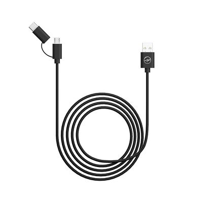 Mobility Lab - Adaptateur secteur - 2 connecteurs de sortie (USB) - sur le câble : Micro-USB - noir