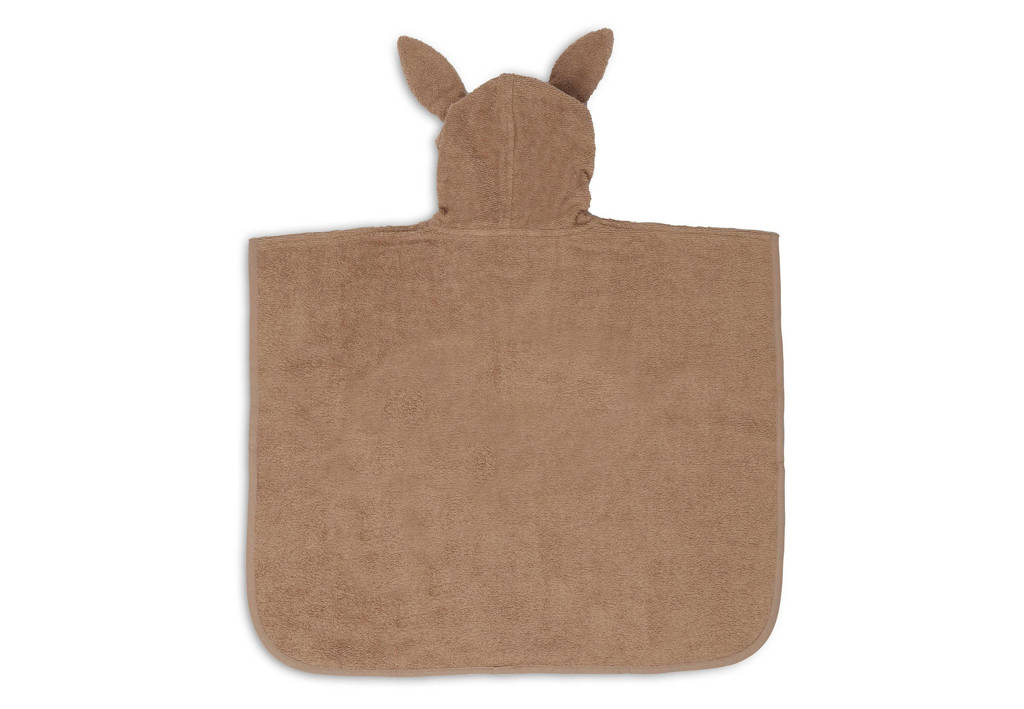 badstof badponcho 1-4 jaar Biscuit