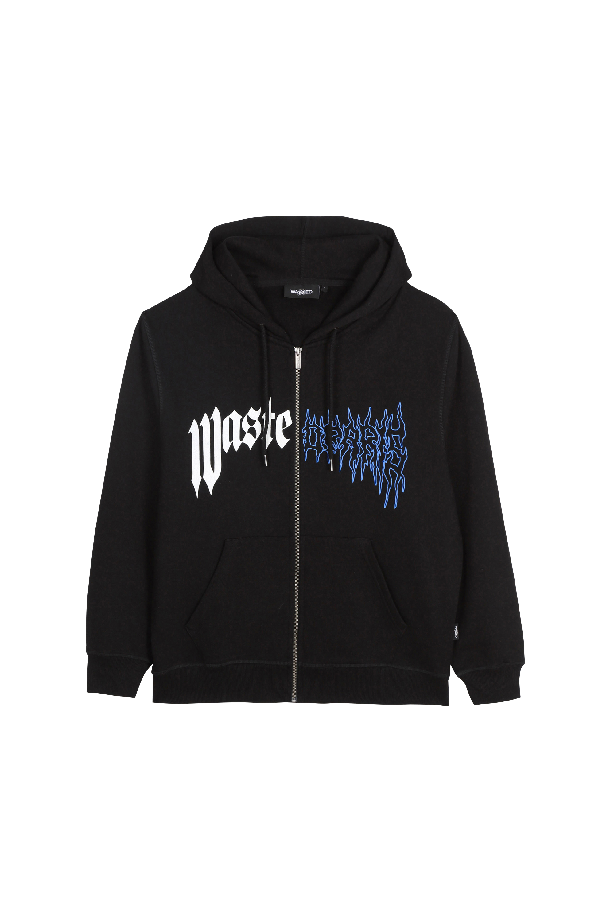 WASTED Hoodie DARK PITCHER Noir
