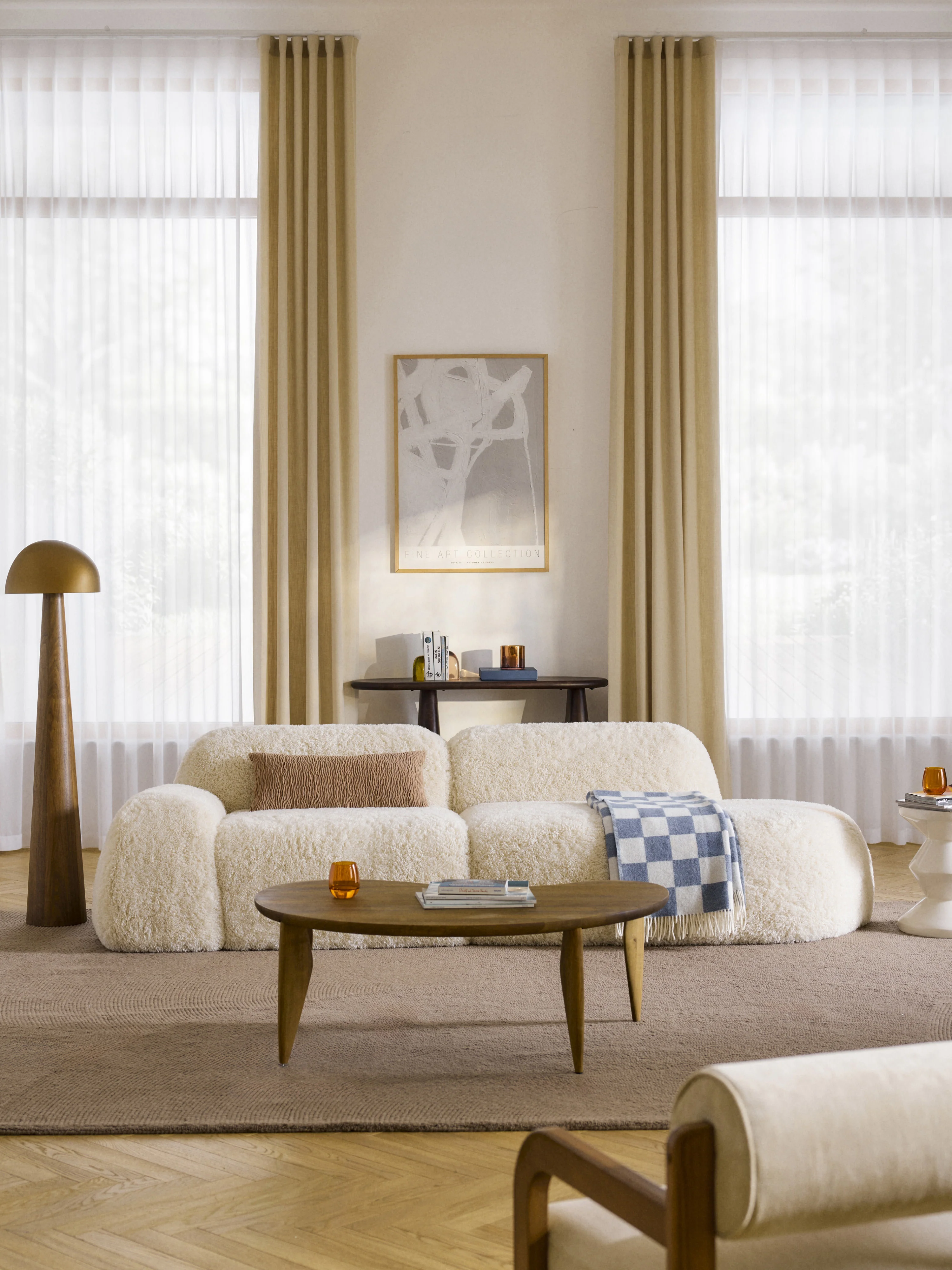 Modulaire teddy Chaise Wolke (3-zits)